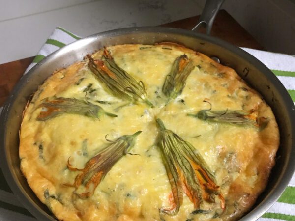 zucchini leek frittata